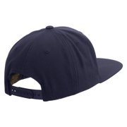 US Navy Retired Embroidered Wool Blend Prostyle Snapback Cap - Navy OSFM