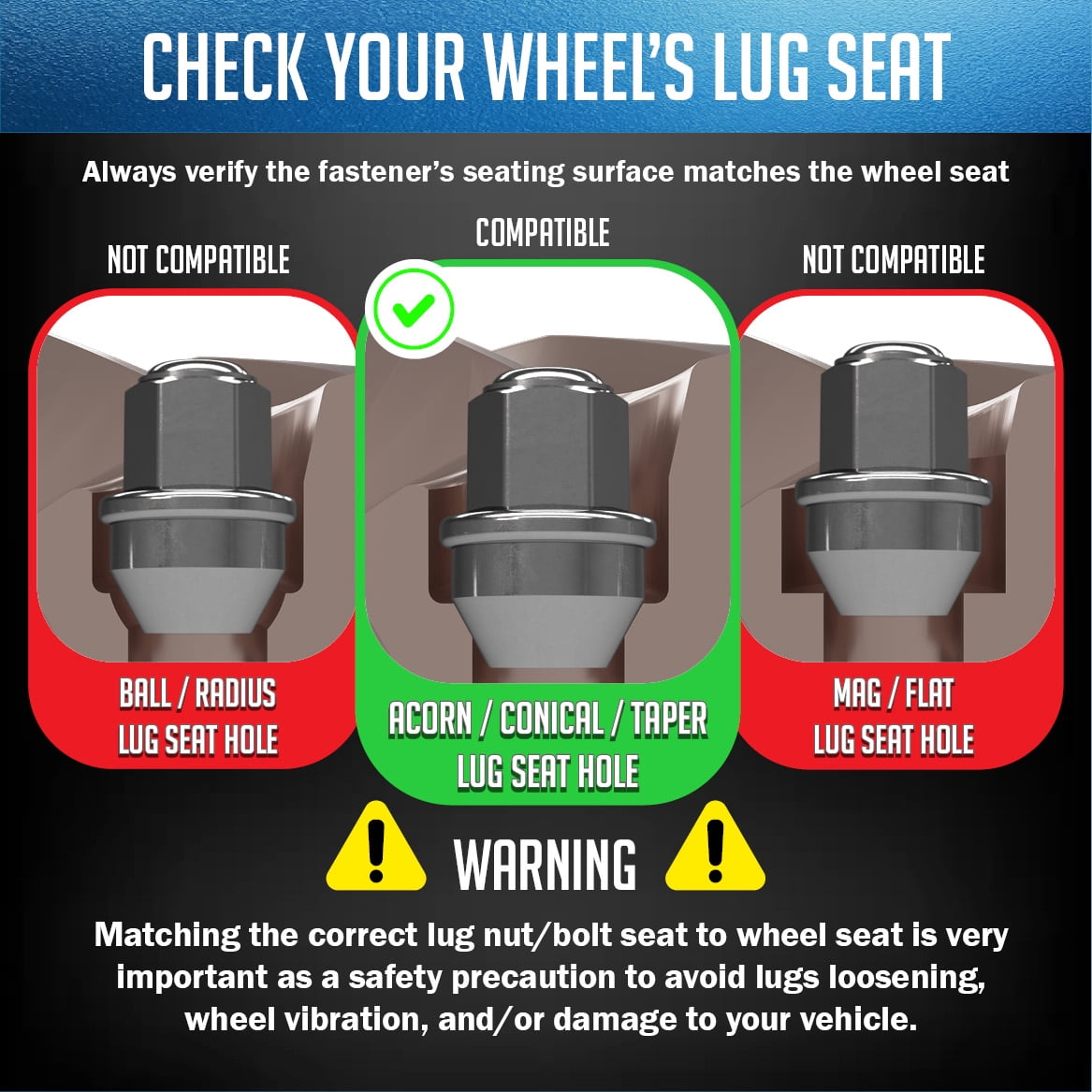24 Pcs M14 x 1.5 OEM Style Lug Nuts ACPZ-1012-B | 611-008 1.66" Long Chrome 13/16" Hex Fits 2015 + Ford F150 Expedition F-150 | 2022+ Lightning| 2015+ Lincoln Navigator