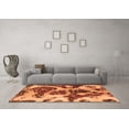 thumbnail image 3 of Ahgly Company Indoor Rectangle Abstract Orange Modern Area Rugs, 2' x 5', 3 of 4