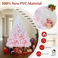thumbnail image 2 of Gymax 6  FT Artificial Christmas Tree Hinged Snow Flocked Xmas Tree w/ 820 Lush Branch Tips, 2 of 10