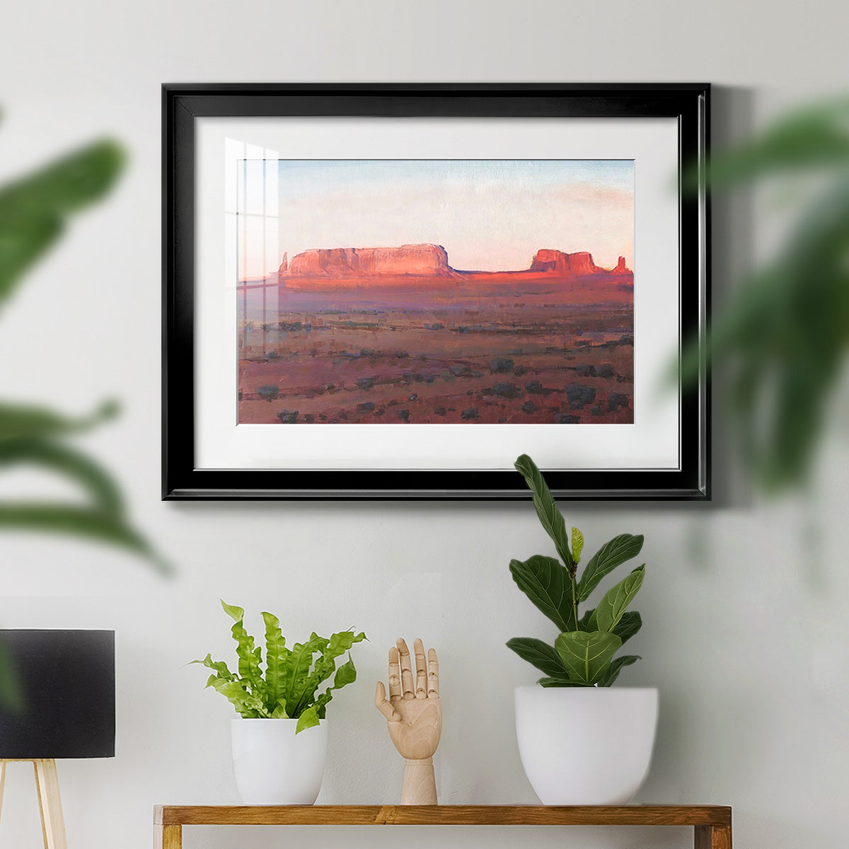 Red Rocks at Dusk I Premium Framed Print - Ready to Hang