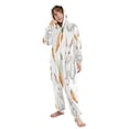 thumbnail image 5 of Soft Big Kids Onesie Pajamas Cozy Loose-Fit Jumpsuits for kids with Pockets for Christmas Lounge & Play Cute Watercolor White Bunnies, 5 of 8