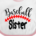 thumbnail image 4 of Inktastic Baseball Sister Boys or Girls Baby Bib, 4 of 4