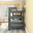 thumbnail image 5 of Max & Lily Twin over Twin Bunk Bed, Farmhouse Solid Wood Bunk Beds for Kids, Driftwood, 5 of 11