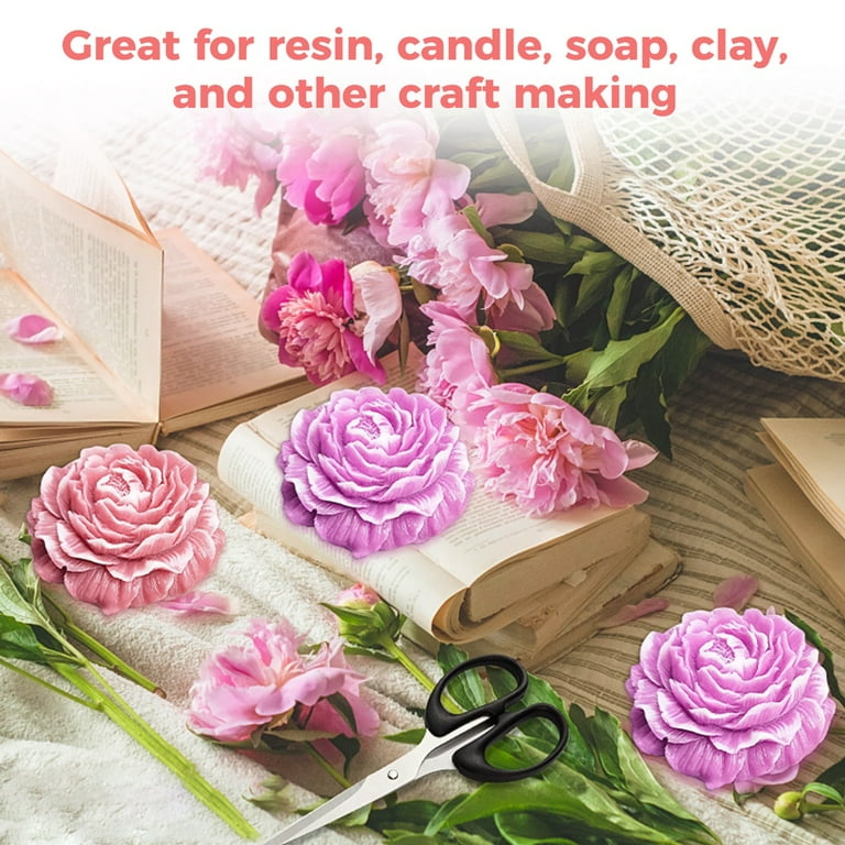 Rose Flower Silicone DIY Mold Soap Candle Chocolate Candy Mould 3D