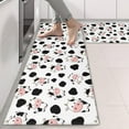thumbnail image 2 of Kitchen Rugs Sets Of 2,White Cow Spot Pattern Anti Fatigue Kitchen Mat Rugs Non Slip Washable,Decorative Kitchen Floor Mats for Kitchen,Sink,Laundry,17"X47", 2 of 5