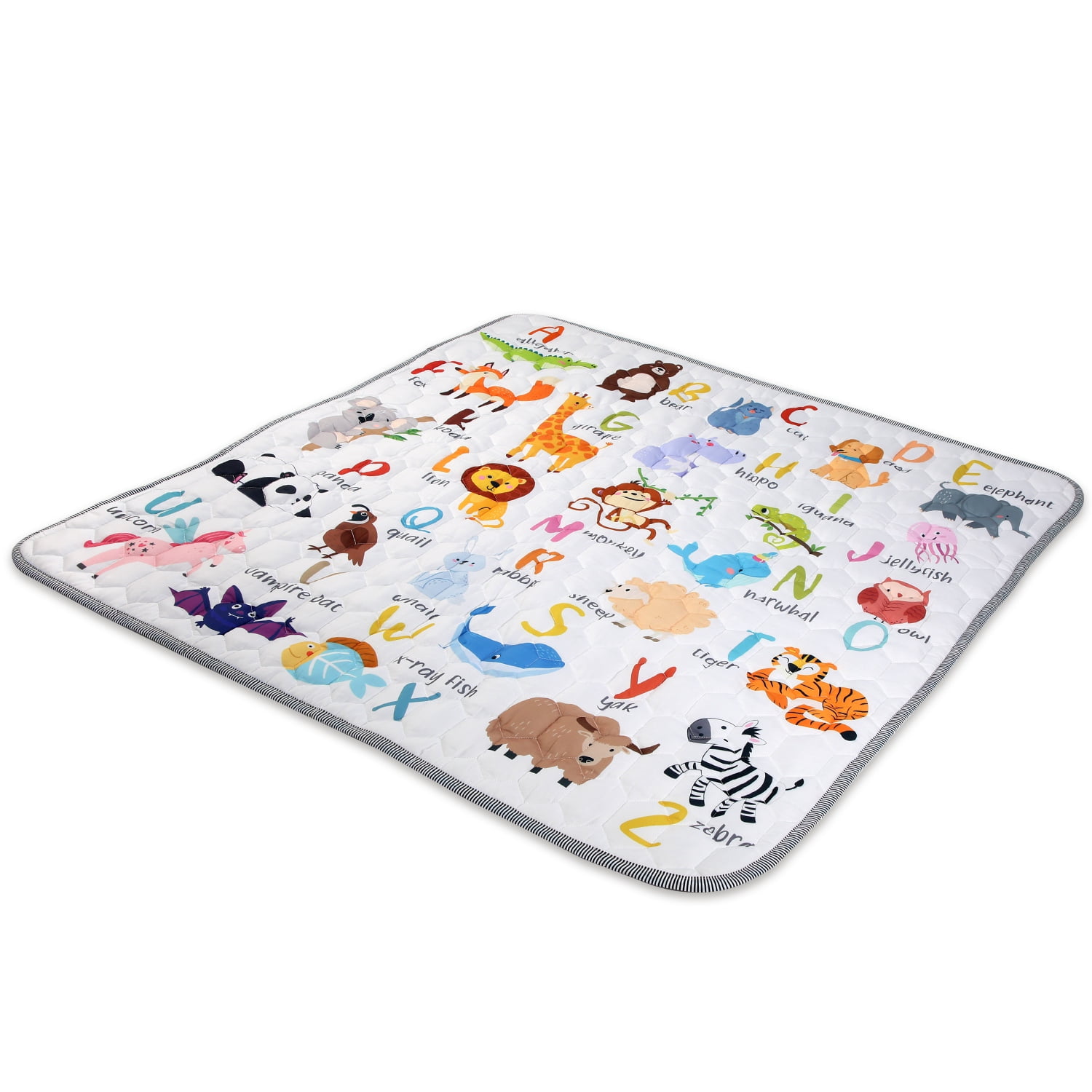 71x59in Foldable Baby Play Mat, iMounTEK Double-Sided Pattern Babies Playmat for Playpen, Baby Crawling Play Mat