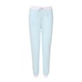 thumbnail image 2 of Pijamas, Triángulo en contraste Pijamas de jersey largo/Ropa de salón Suzicca Azul claro S, 2 of 7