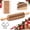 Style 3, variant on Christmas Rolling Pin, Embossed Wooden Rolling Pins Cookie Stamp for Baking