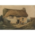 thumbnail image 3 of Samuel Prout 18x14 Black Modern Framed Museum Art Print Titled - The Thatched Cottage, 3 of 5