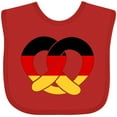 thumbnail image 3 of Inktastic German Flag in Pretzel Shape Boys or Girls Baby Bib, 3 of 4