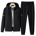thumbnail image 3 of Conjuntos de chándal deportivo para hombre, sudaderas con capucha, ropa exterior con cremallera, conjuntos de ropa deportiva y pantalones de chándal, ropa deportiva para entrenamiento masculino, otoño, 3 of 5