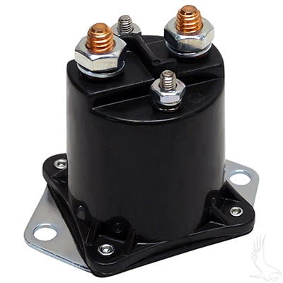 Solenoid, 12V 4 Terminal Copper, Club Car Gas 84 