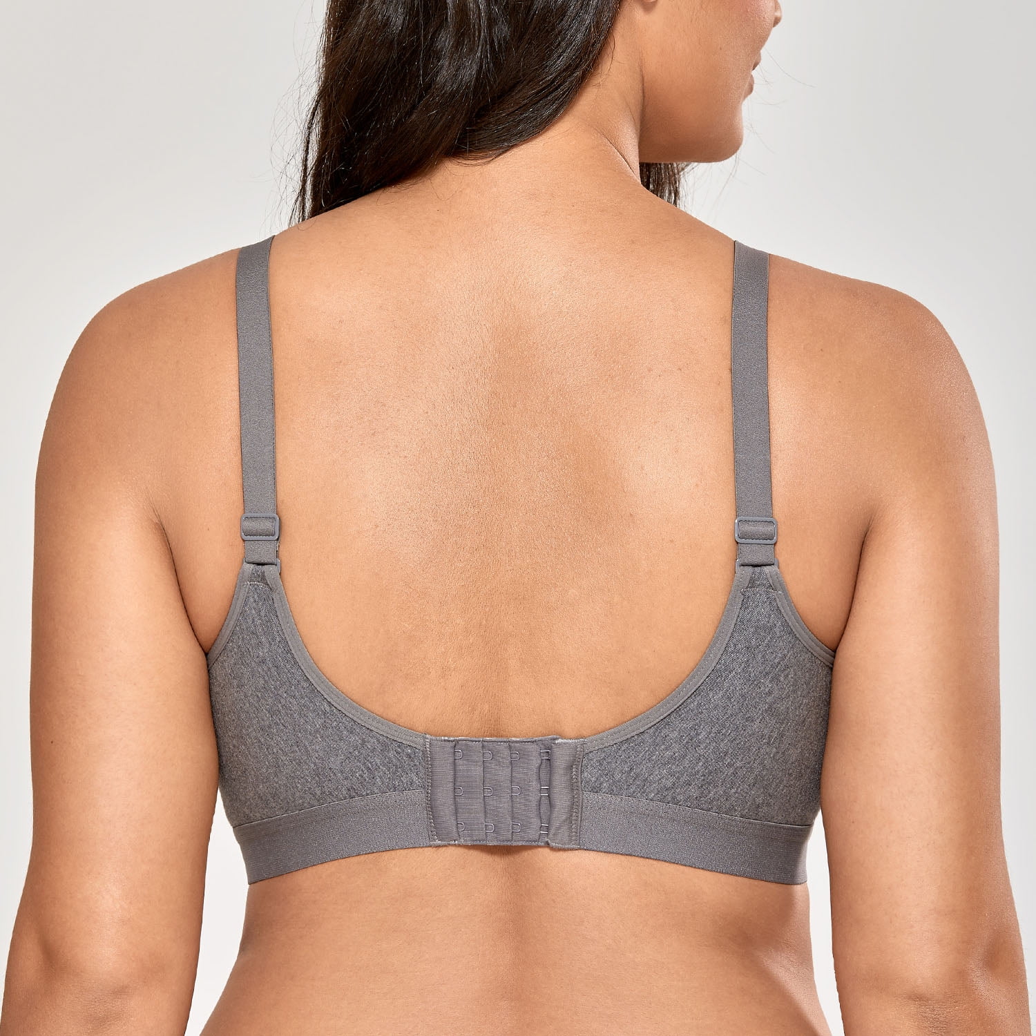 Women's Wireless Plus Size Bra Cotton Support Comfort Unlined