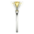 thumbnail image 3 of Clara Pucci 14K White Gold Solid Gold Yellow Solitaire Anniversary Ring for Women - 2.5 cttw Round Cut, 3 of 8