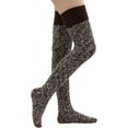 thumbnail image 2 of Women's Thigh High Knitted Winter Boot Socks Vintage Extra Long Leg Warmer Over Knee High Stockings, 2 of 4