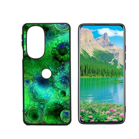 Compatible with Motorola Edge 30 Pro Phone Case, Psychedelic-Trippy-Visuals-Colors-1 Case Silicone Protective for Teen Girl Boy Case for Motorola Edge 30 Pro