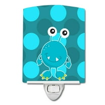 Caroline's Treasures BB8847CNL Monster Blue Sugar Ceramic Night Light, 6x4x3", multicolor