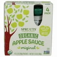 thumbnail image 2 of Sprouts Organic Original Apple Sauce Pouch 4 Pack 4 ct (Pack of 3), 2 of 4