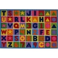 thumbnail image 1 of LA Rug FT-2011-P 1929 Fun Time Collection - Tapis Chiffres et Lettres - 19 x 29 Pouces, 1 of 1