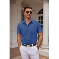 thumbnail image 6 of COOFANDY Men's Polka Dot Business Shirts Short Sleeve Button Up Shirt Summer Business Casual Shirts, 6 of 6