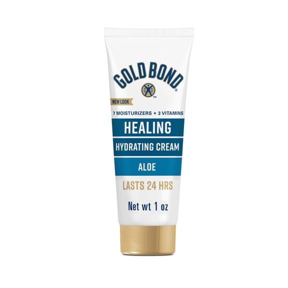 Gold Bond Healing Hydrating Lotion, 1 oz., With Aloe, Moisturizes, Immediate 24-Hour Hydration