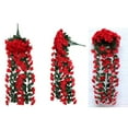 thumbnail image 2 of Artificial Flower Simulation Rattan Violet Hanging Rattan Wall Hanging Orchid Hanging Basket Flower Living Room Balcony Home Decoration Wall, 2 of 7