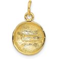 thumbnail image 3 of 14k Yellow Gold Baseball Charm - 20mm, 3 of 7