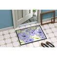 thumbnail image 2 of Watercolor Blue Flowers Door Mat, 2 of 4