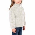 thumbnail image 6 of PIWHJQK Boys Girls Long Sleeve Hoodless Leisure Coat Kids Solid Zip Up Fleece Warm Long Sleeve Hoodless Jacket Kids Coat, 6 of 6
