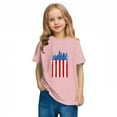 thumbnail image 5 of MKOSPLRT 3-10 Years American Flag T Shirt for Kids Short Sleeve Crew Neck USA Flag Shirts Lightweight Holiday Party Tshirts for Girl Boy, 5 of 8