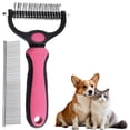 thumbnail image 2 of Pet Grooming Rake, Denbek Double-Sided Deshedding Dematting Tool, Undercoat Rake for Dogs & Cats, Extra-Wide Dog Grooming Brush & Deshedder Comb for Long Hair, 2 of 5