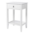 thumbnail image 4 of IVV 2pcs Modern White Nightstand Wooden Bedside Table with Drawer and Shelf for Bedroom Living Room Home Office, 4 of 8