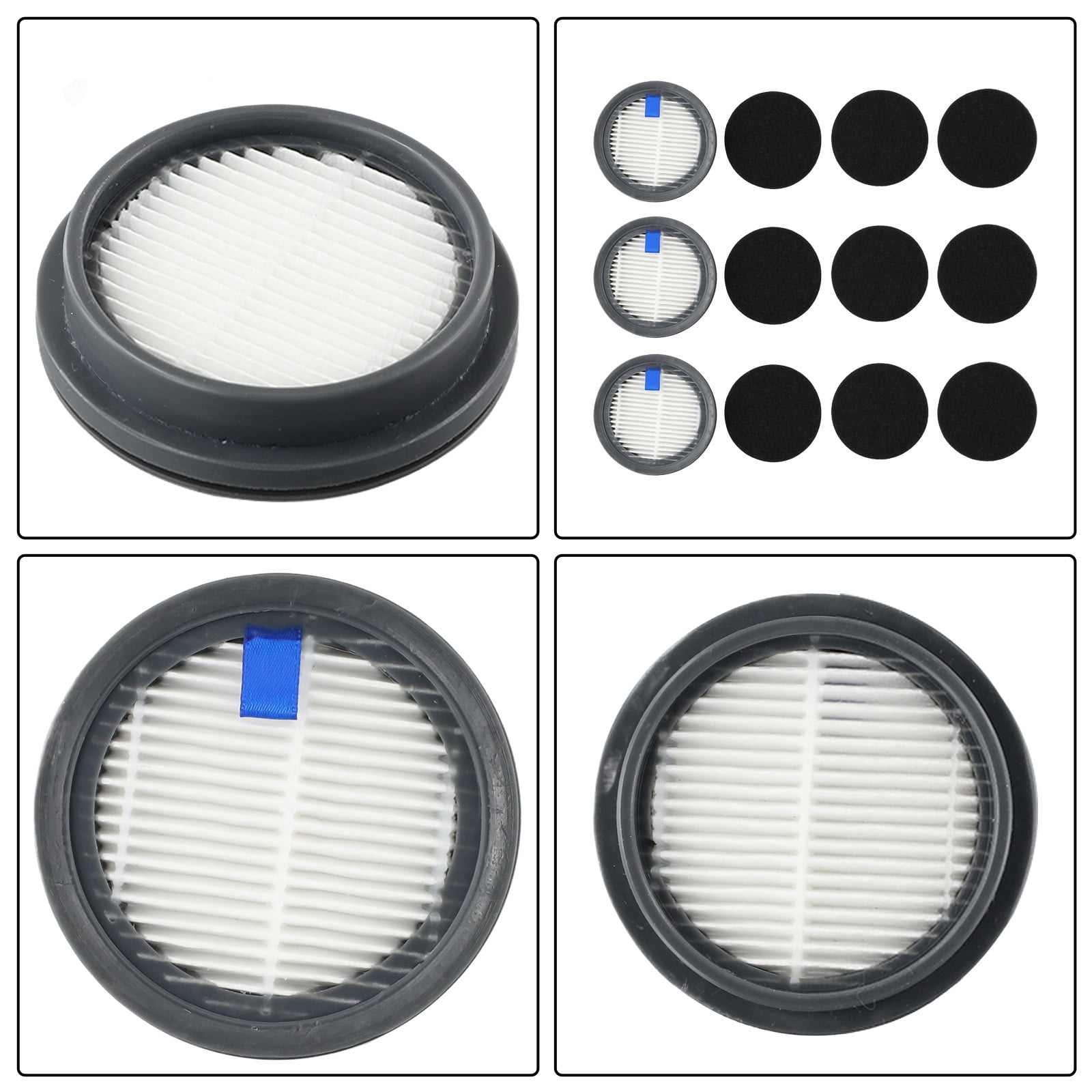 Lot De 3 Filtres HEPA + 9 Filtres éponge De Rechange Pour Aspirateur Sans Fil Afoddon A200Pro/A200 Et Compatibles - 6