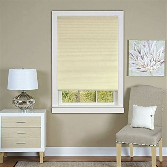 HomeStock Handmade Home Cellular Pleated Shade 36" Width - Cordless Design, Pet Safe, Filters Light, Easy Maintenance, Inside/Outside Mount