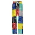 thumbnail image 4 of Bandana Paisley Patchwork Pattern Women's Pajamas Pajama Pants Women's Sleepwear Lounge Sleep Bottoms Stretch with Pockets, 4 of 7