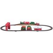 LEC U.S.A. Train Series Norman Rockwell Christmas Steam Locomotive 4-4-0 Battery Powered Model Train Set