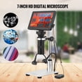 thumbnail image 2 of 7-inch LCD Digital Microscope 1200X Magnification Portable Rechargeable Microscope Video Camera Microscope with Remote Control 8 Adjustable LED Light Digital Magnifier with Holder for Circui, 2 of 7