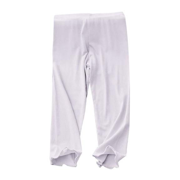 KAUOD Girls Soft Stretchy Leggings Ribbed Thermal Ankle Tights Pants Kids Toddler Winter School Casual Yoga Dance Leggings