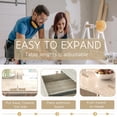 thumbnail image 6 of 5 Pieces Extendable Dining Table Set for 4, 63"-79" Faux Mars Kitchen Table Set with 4 Grey Chairs, Faux Marble Expandable Dining Room Tables Set for 4,Modern Dinner Tables Set for 4, 6 of 9