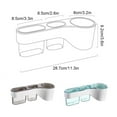 thumbnail image 4 of Injueey Soporte para secador de pelo, estante de almacenamiento sin perforaciones para montar en la pared, dormitorio, baño, inodoro, ducha, Juegos de accesorios de baño Azul, 4 of 6