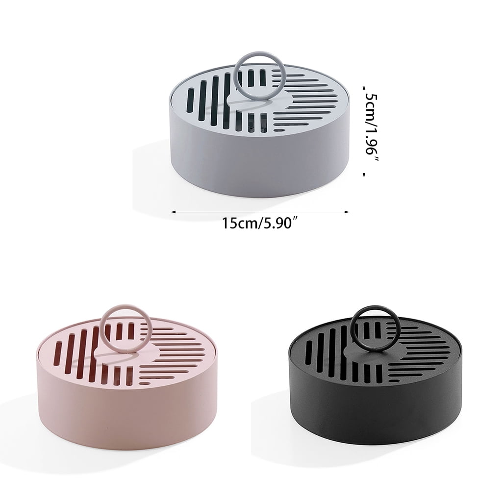 Metal Insect Repellent Coil Holder Box with Lid Hollow Out Incense for Burner fo
