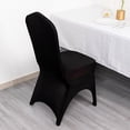 thumbnail image 3 of BalsaCircle Black Fitted Spandex 3-Way Open Arch Stretchable Banquet Chair Cover Party Events Decorations Supplies, 3 of 8