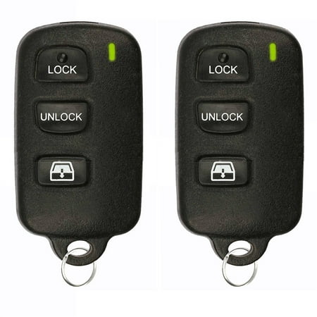 Dealer Button Set - 2 PACK KeylessOption Keyless Entry Remote Transmitter 3 Button Car Key Fob Dealer Port Installed ELVATDD for Toyota Vehicles