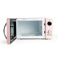 Nostalgia Retro 0.9 cu. ft. 800Watt Countertop Microwave, Pink, New
