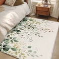 thumbnail image 4 of Eucalyptus Leaf Washable Area Rug 4x6 Country Plant Linen Texture Low-Profile Large Area Rugs with Non Slip Backing Indoor Floor Carpet for Entrance Living Room Bedroom Home Office, 4 of 9