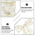 thumbnail image 6 of STRANDCHIC White Decorative Ribbon for Christmas Wrapping, Holiday Crafts, Party Decorations, and Packaging Projects, 6 of 8