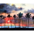 thumbnail image 2 of McCreery, Paul 14x12 Black Ornate Wood Framed with Double Matting Museum Art Print Titled - Night Sky V, 2 of 4