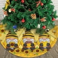 thumbnail image 4 of Sunflower Gnomes Christmas Tree Skirt Bee Funny Tree Mat for Farmhouse Xmas Holiday Party Decorations Indoor Outdoor 36 Inch, 4 of 6