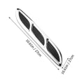 thumbnail image 2 of Greenadscape 1 Pair Bonnet Air Inlet Cover ABS Assorted Color for Car Decoration, 2 of 8
